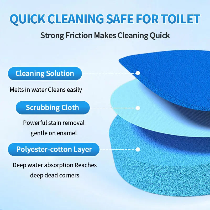 Disposable Toilet Brush Kit, Wall‑Mounted Space‑Saving Storage Holder Box, No‑Contact One‑Click Release Toilet Scrubber, Long‑Handle Bathroom Cleaner with Replaceable Sponge Heads, Hygienic Disposal Deep‑Scrub Cleaning Tool for Home Bathroom,Sohochic
