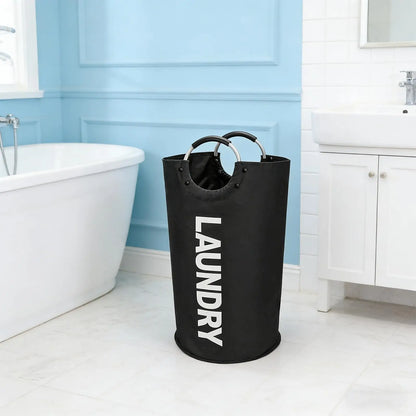 90L Waterproof Collapsible Laundry Bag - Heavy-Duty 600D Oxford Fabric Storage Solution with Reinforced Handles for Home, Bathroom, and Dorm Use (Ideal for Sports, Outdoor, Camping, and Picnics)