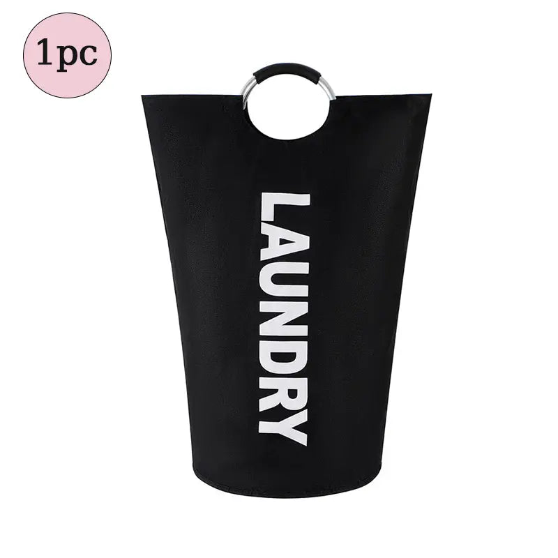 90L Waterproof Collapsible Laundry Bag - Heavy-Duty 600D Oxford Fabric Storage Solution with Reinforced Handles for Home, Bathroom, and Dorm Use (Ideal for Sports, Outdoor, Camping, and Picnics)