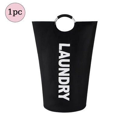 90L Waterproof Collapsible Laundry Bag - Heavy-Duty 600D Oxford Fabric Storage Solution with Reinforced Handles for Home, Bathroom, and Dorm Use (Ideal for Sports, Outdoor, Camping, and Picnics)