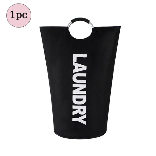 90L Waterproof Collapsible Laundry Bag - Heavy-Duty 600D Oxford Fabric Storage Solution with Reinforced Handles for Home, Bathroom, and Dorm Use (Ideal for Sports, Outdoor, Camping, and Picnics)