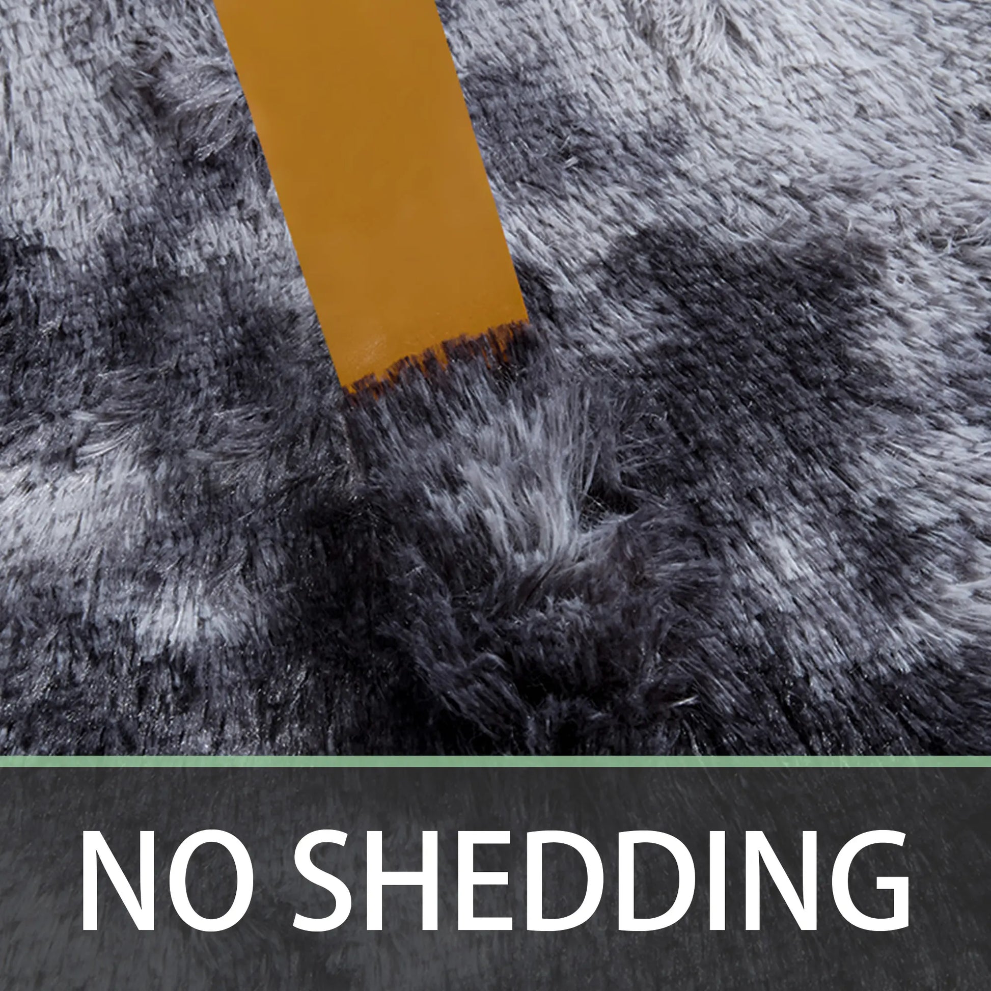 Tie-Dye Shaggy 8X10 Area Rug - Ultra Soft Plush Carpet, Machine Washable, Non-Slip, Ideal for Living Room, Bedroom, Gaming Room, and Apartment Decor in Dark Gray and Black