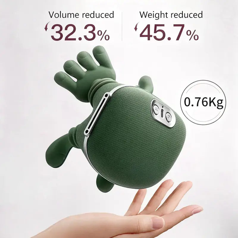 Aedwdpe Electric Bionic Hand Neck & Shoulder Massager - 3D Kneading, Heating, Rechargeable Battery Powered, Wireless, Portable, Adjustable Speed, Lightweight, Unisex, Multi-Area Pain Relief, Easy Control, Sohochic
